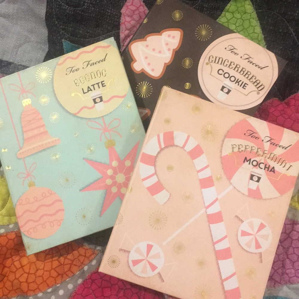 Too faced Limited edition palettes holiday